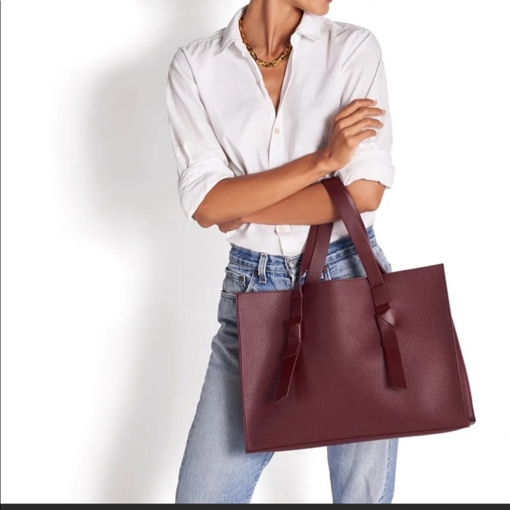Rachel Zoe Burgundy Tote Bag